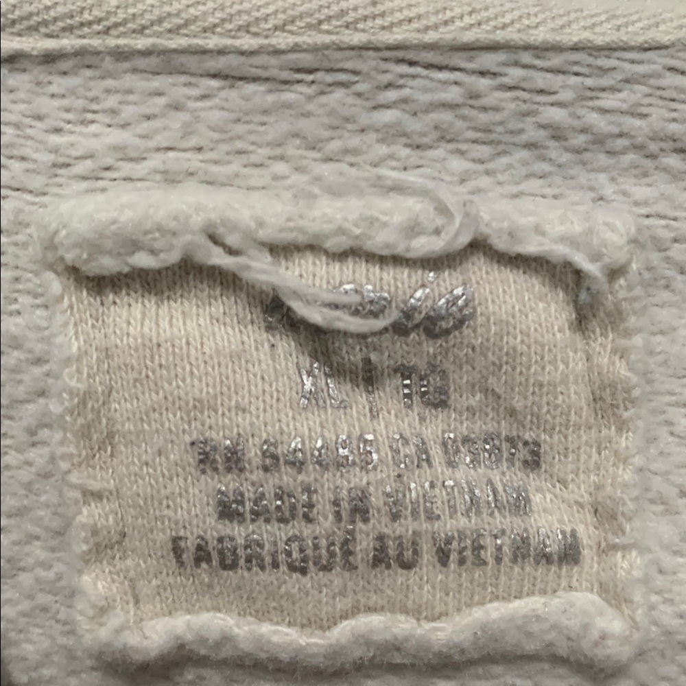Aerie Love Embroidery Beige Hoodie - Picture 3 of 8
